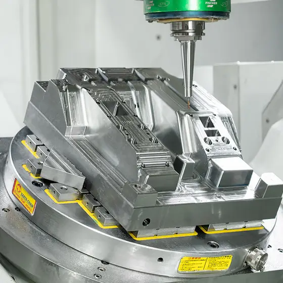 Precision injection molding production at AMP